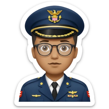generate realistic military logistics department manager sticker