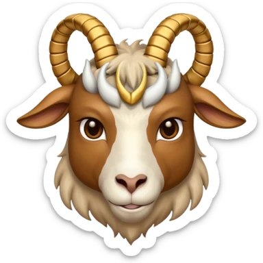Una cabra macho con flow de rapero  sticker