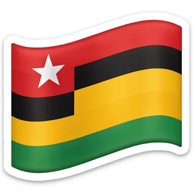 Pan African flag sticker