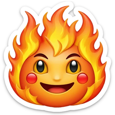 Make emojis for a server called crimson fire dominion on discord sticker
