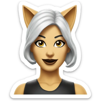 Realistic Cat Woman from Batman tv show’s plastic dream house food truck  sticker