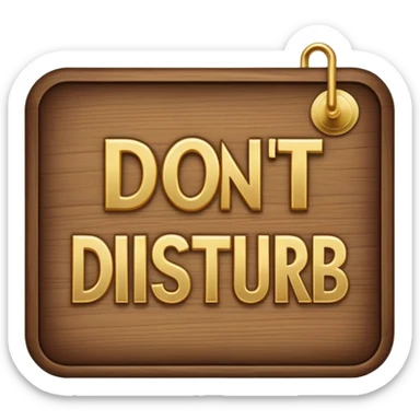 A sign that says do not disturb court In session sticker