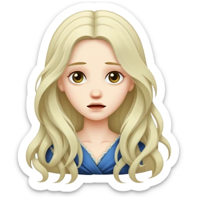 Damsel in distress sticker