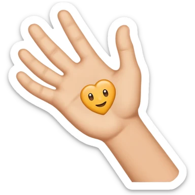 YVL sign emoji using hand sticker