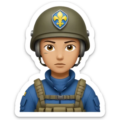 Ukrainian intelligance agency warrior sticker