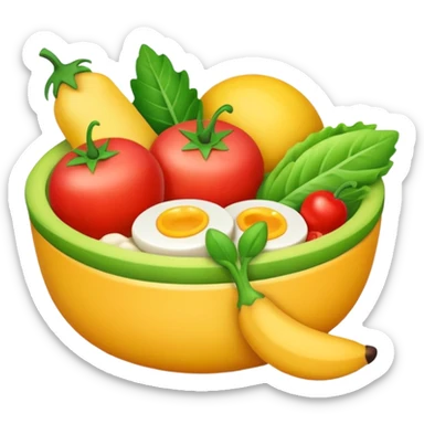 The name of the project is what to eat now. Draw an emoji that matches it sticker