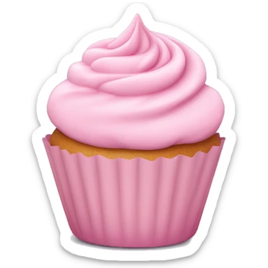 pastel pink cupcake  sticker