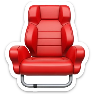 Generate an Airbnb category syle icon of a broken football seat sticker