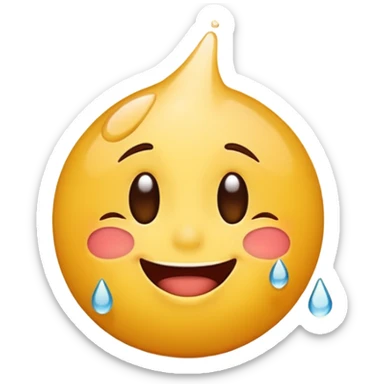 Make a funny emoji but like they are dying of laughter and make it relatable  sticker