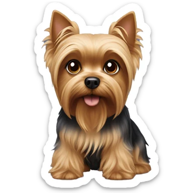 Yorkshire terrier light brown dog sticker