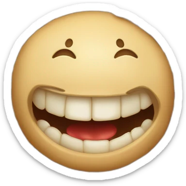 A gluttonous face that eats everything sticker