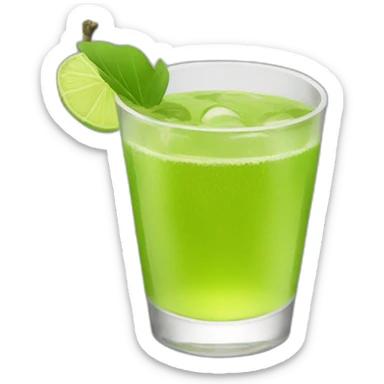 moaï-drinking-chartreuse sticker