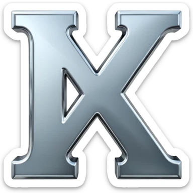 Block letters: A,T & X sticker