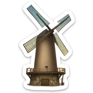 Windmühle sticker