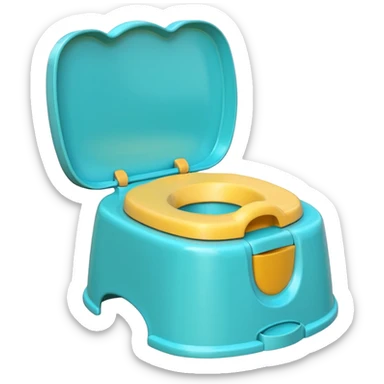 Potty trainer without a person on it. sticker