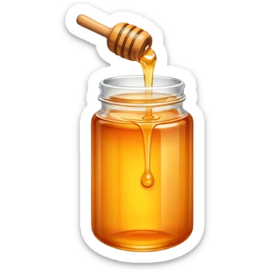 a tube with orange honey inside sticker