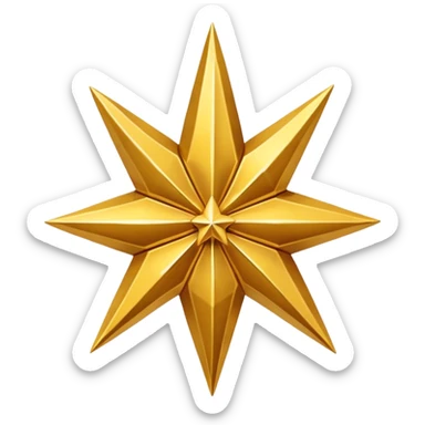 i want a star with only 9 points on it sticker