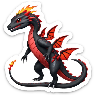 Salandit-Salamence-hybrid-fusion (full body) sticker