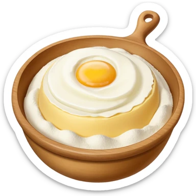 baking ingredients ready for preparation sticker