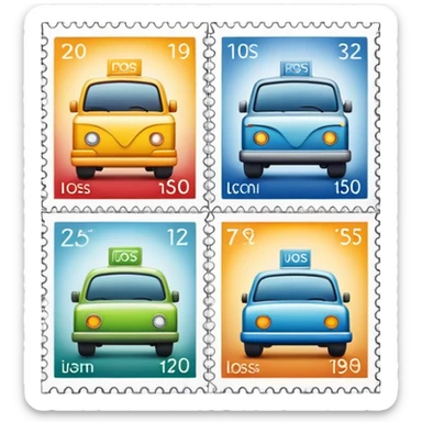 Postage stamps  sticker