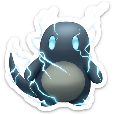 Elemental Dark-type-Electric-type natural Pokémon-Fakémon-creature sticker