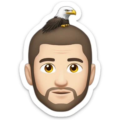 Khabib nurmagomedov with eagle sticker
