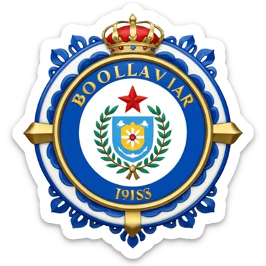Escudo del club bolivar de la paz bolivia sticker