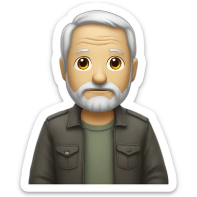 Solitude d'un sénior  sticker