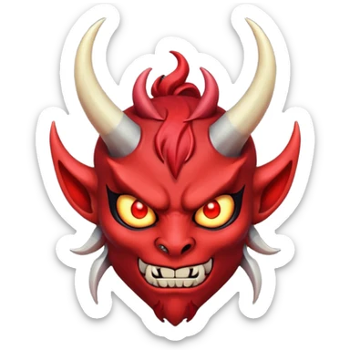 Demon d'animé ou manga sticker