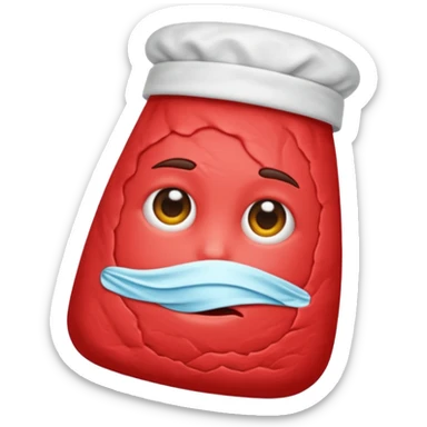 red medicine scrub  sticker