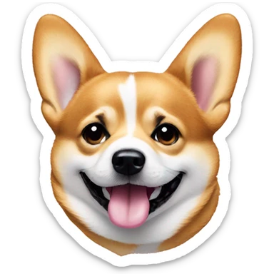 corgie wearing juicy couture  sticker