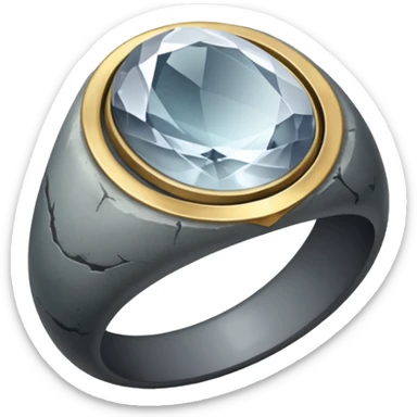 The Resurrection Stone is a smooth, translucent gray stone, typically worn as a ring. It has the power to summon the spirits of the dead, allowing the holder to communicate with them. sticker
