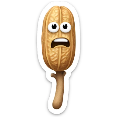 Peanut with stick arms and feet sticker