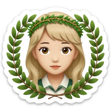 young asian kpop with Laurel Wreath sticker