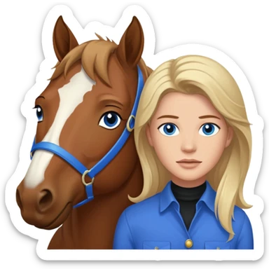 Remove rabbit ears from trevor donovan with blue eyes and danica mckellan and horse sticker