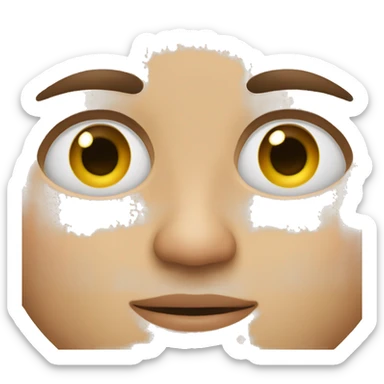 A boy who's tired with dark circles under eyes  sticker