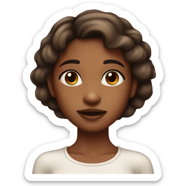 Hyperpigmentation girl sticker