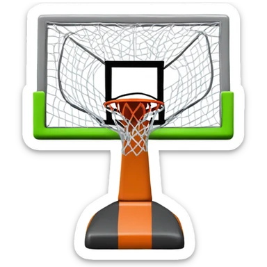 Making a basketball hoop sticker