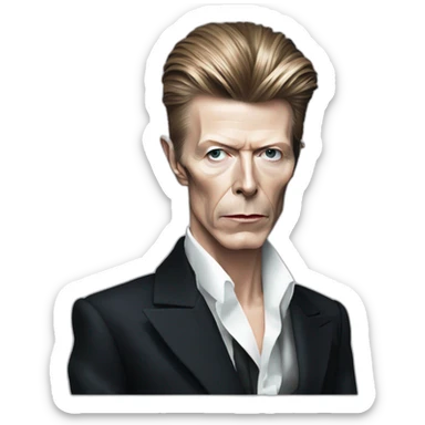 david bowie The Thin White Duke sticker
