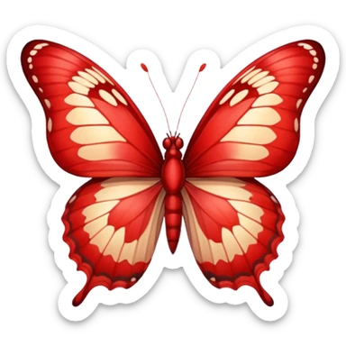 UNA BUTTERFLY RED FANTASY, PERO DEBE SER UN ROJO UN POCO CLARO. sticker