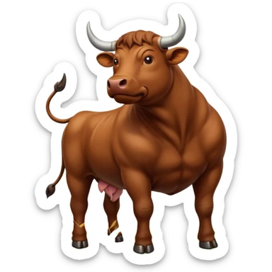 Bull sticker