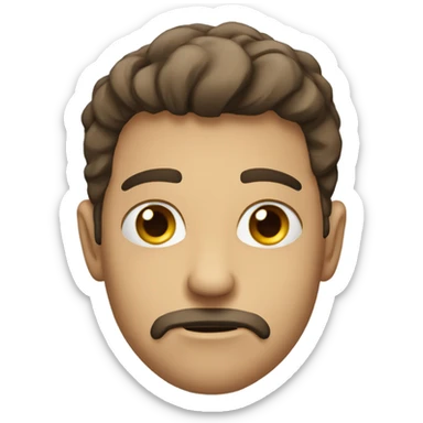 basic emoji but with Utter digust like im looking at you with a nasty look sticker