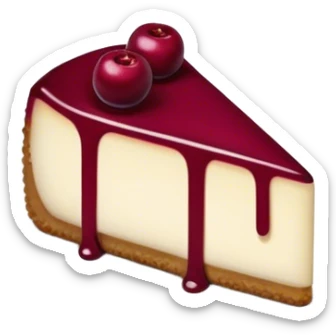 Cheesecake Burgundy sticker