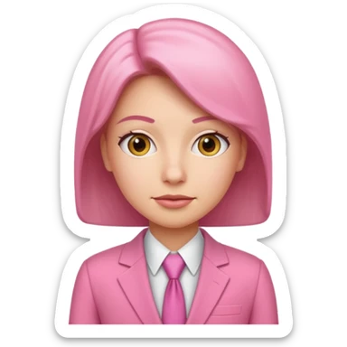corporate SPAM executive in pink suit profile photo sticker