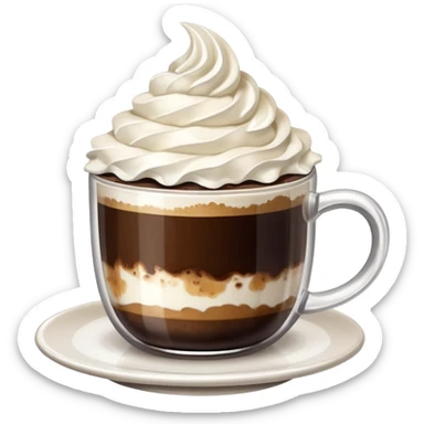 Cozy Coffee with whipped cream  sticker