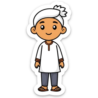 Indian person sticker