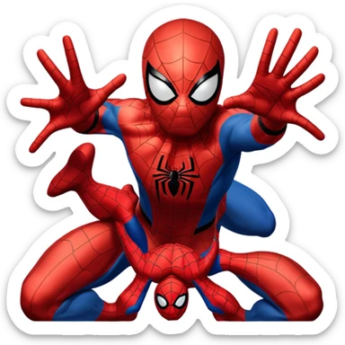 Spider man from marvels spider man 2 for ps5 sticker