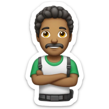 Cabeleireiro com secador  sticker