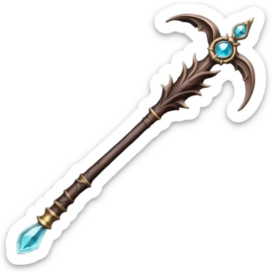 Harry potter zauberstab (schwarzdorn, thestralschweifhaar) 🪄  sticker