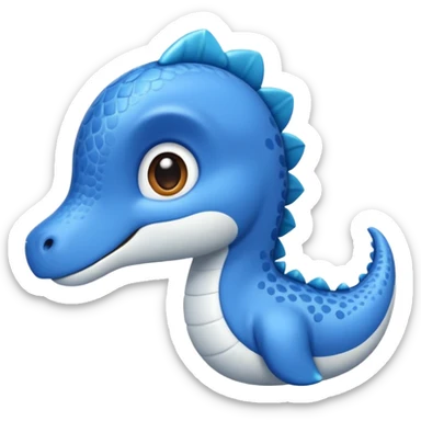 As un emoji de el dinosaurios ANQUILOSAURIO de perfil en color azul que sea bebe y tenga un efecto mas animado que sea mas animado y sin tantos picos pero que sea ANQUILOSAURIOno se parese a un ANQUILOSAURIO asi esta bien pero olvidaste hacerlo bebe  sticker